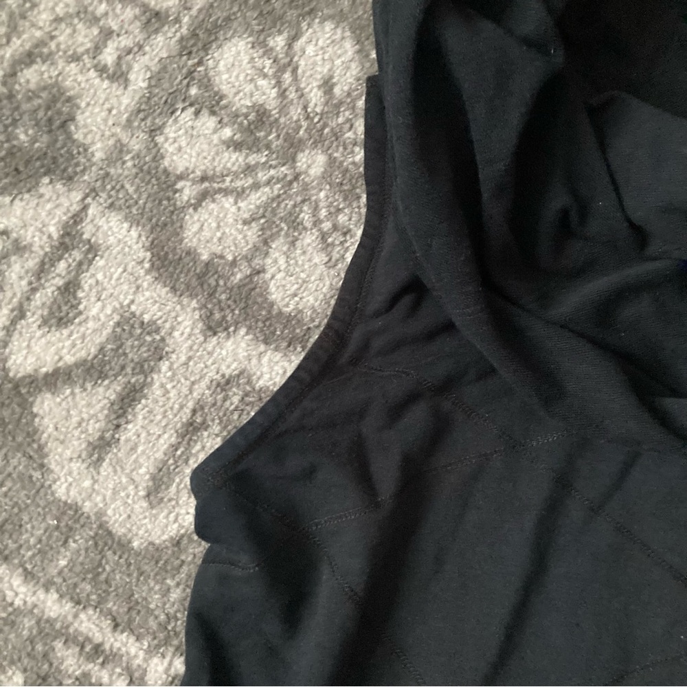 Alice & Olivia Black Long Cowl Neck Sleeveless Shirt/Tunic/Dress - Picture 2 of 7